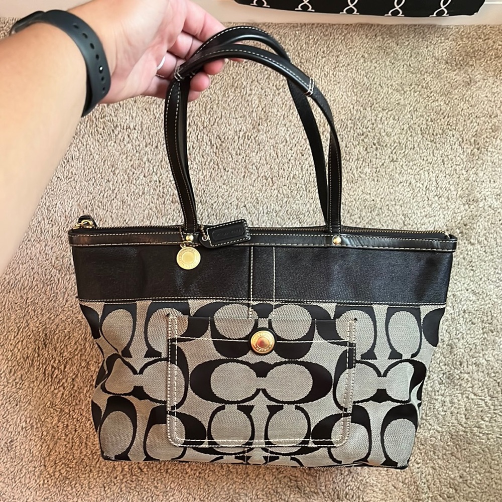 Large Black Coach Purse